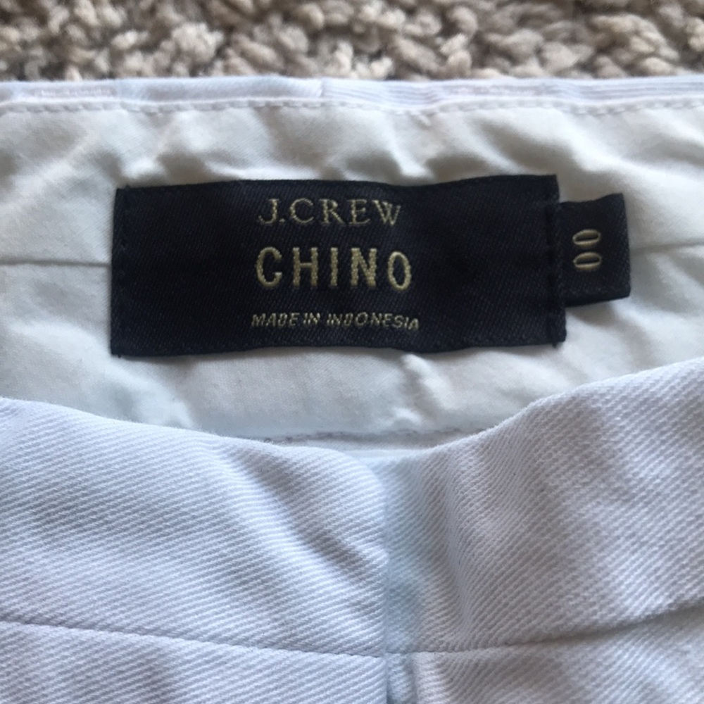 J. Crew Chino sz 00 shorts white - Picture 2 of 4